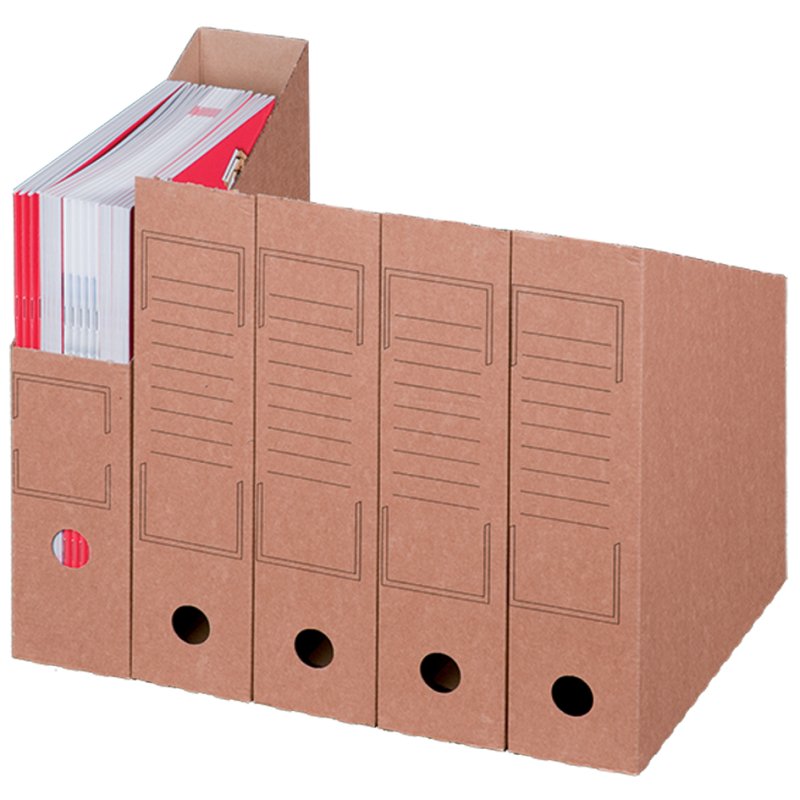 SMARTBOXPRO boîte d'archivage debout A4, marron, 20 pièces
