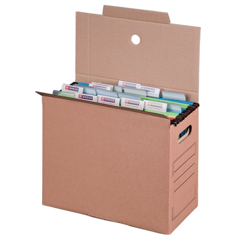 SMARTBOXPRO classeur à dossiers suspendus, brun, 160 mm de largeur, 10 pièces