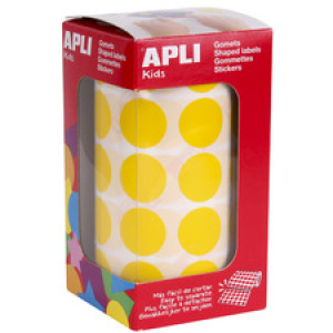 APLI kids kinderetiketten Creatief Rond, blauw, 20 mm, 1.770 stuks