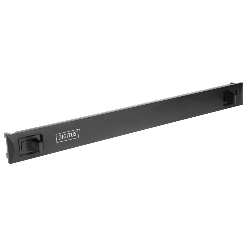 DIGITUS panneau de cache 19 pouces pour armoires réseau et serveurs, clip-in, noir, 1 HE
