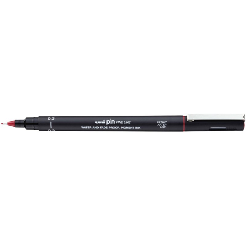 uni-ball fineliner PIN, 0,5 mm, lichtgrijs, gepigmenteerde inkt