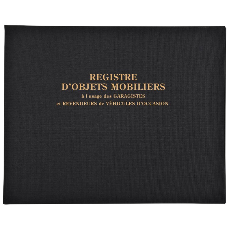 EXACOMPTA registre pour ateliers automobiles objets et accessoires, 320×240 mm, 100 pages
