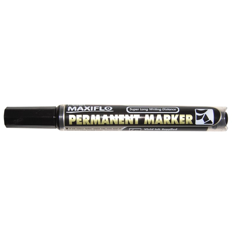 Pentel permanente marker MAXIFLO NLF60, zwart, 2,0-4,0 mm