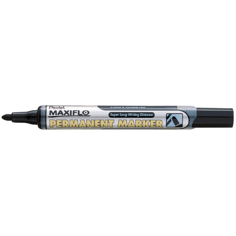 Pentel permanente marker MAXIFLO, zwart, 2,0 mm ronde punt