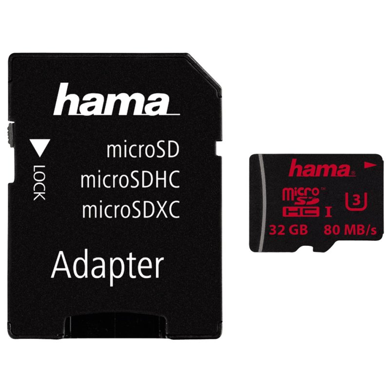 hama geheugenkaart Micro SecureDigital HC, klasse 3, 128 GB, 80 MB/s