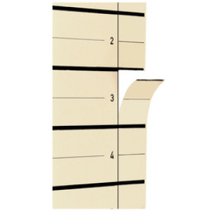 PAGNA scheidingsbladen A4, kraftkarton, beige, 100 vel