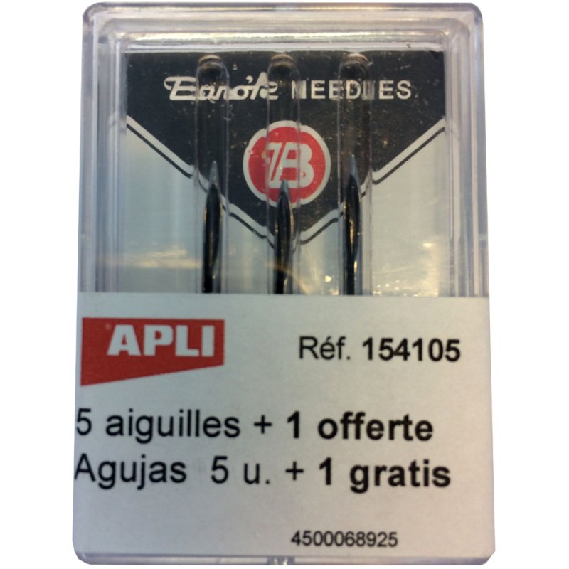 APLI reservenaalden etiketteerpistool Banok's 503 S, staal 1,50 mm, zilver, 5+1 stuks