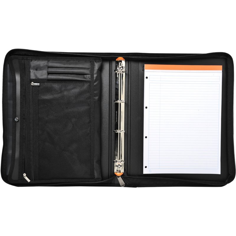 EXACOMPTA EXAFOLDER conference folder, PP, black, 4-ring mechanism 25 mm