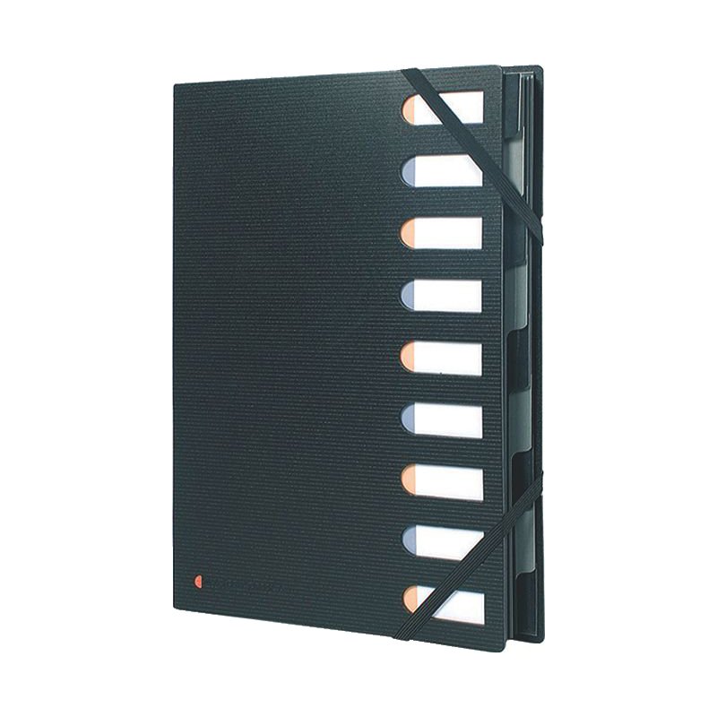 EXACOMPTA trieur EXACTIVE PP, 9 compartiments, noir