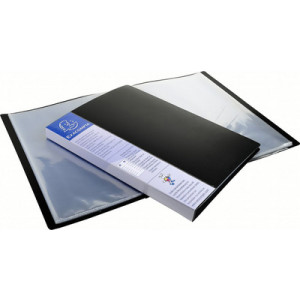 EXACOMPTA showmap A4, 10 hoesjes, zwart, polypropylen 800 my
