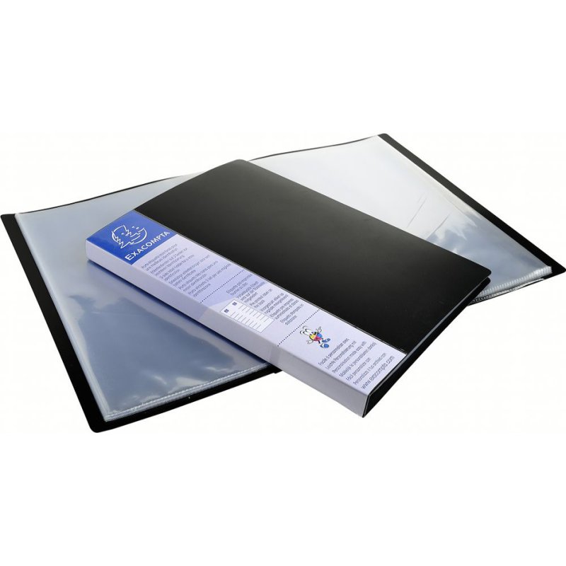 EXACOMPTA presentatiemap Up Line, A4, zwart, 60 hoezen