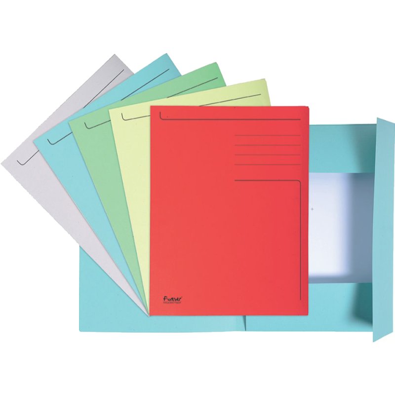 EXACOMPTA chemise document A4, rouge, carton 280 g/m²