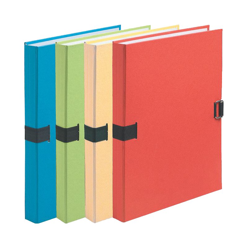 EXACOMPTA document wallet A4, quick-release closure, assorted colours, 10 pieces