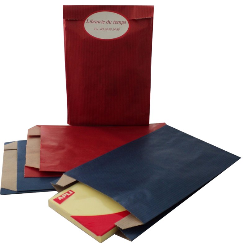 APLI cadeauzakjes kraftpapier, 18×32 cm, blauw, 250 stuks