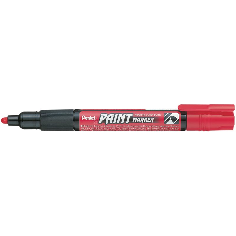 Pentel marqueur peinture, blanc, pointe ronde, 3,0 mm