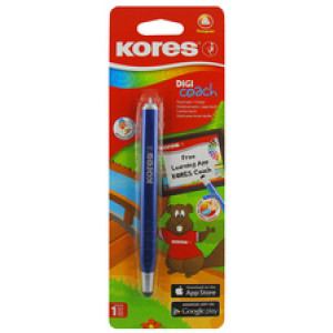 Kores touchscreen pen Digi Coach, ergonomisch, diverse kleuren, 12 stuks