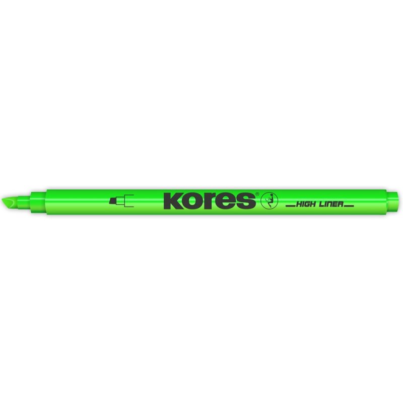 Kores surligneur, pointe biseautée 0,5-3,5 mm, rose, base aqueuse
