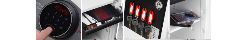 Phoenix datakluisje TITAN FS1281F, vingerafdrukslot, 60 min brandbeveiliging, 19 liter