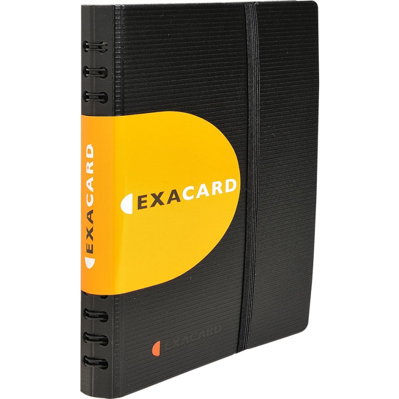 EXACOMPTA porte-cartes de visite EXACARD, PP, noir, 120 cartes
