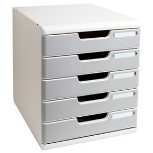 EXACOMPTA ladebox MODULO A4, 5 laden, blauw