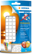 HERMA kleefpads, herbruikbaar, wit, 54 stuks