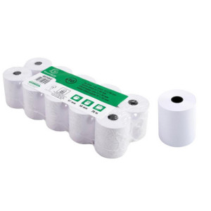 EXACOMPTA kasrolletjes, wit, 57 mm × 20 m × 12 mm, 10 stuks