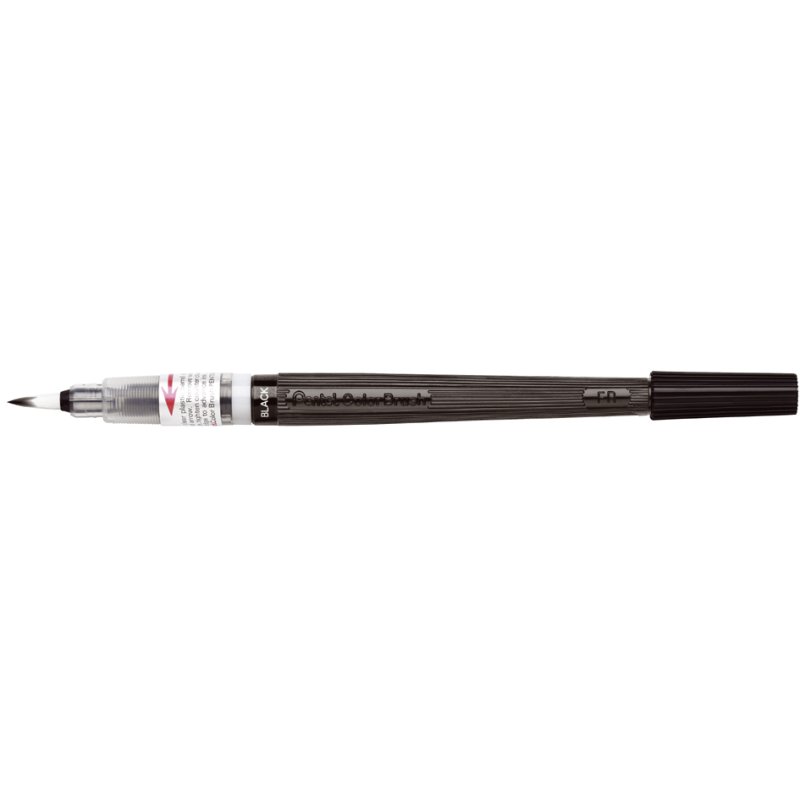 Pentel ColorBrush GFL101 aquarel penseelstift, navulbaar, zwart