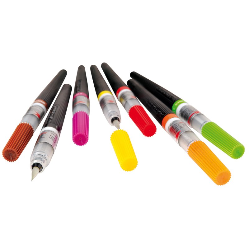 Pentel ColorBrush GFL101 aquarel penseelstift, navulbaar, zwart