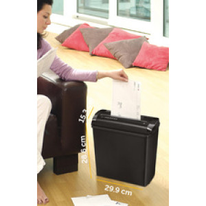 Fellowes papiervernietiger P-25S, 5 vel, 11 liter, zwart