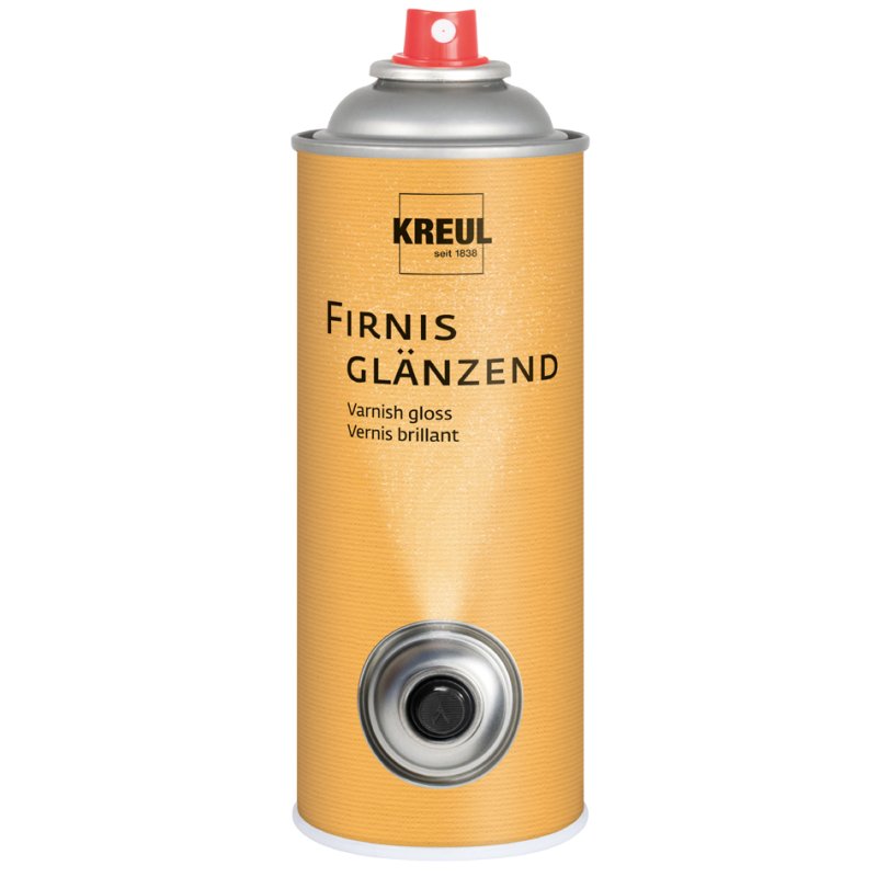 KREUL vernis de laque en spray, brillant, transparent, 400 ml