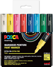 POSCA pigmentmarkers PC-1MC, 16 kleuren, 0,7-1,0 mm, kunststof etui