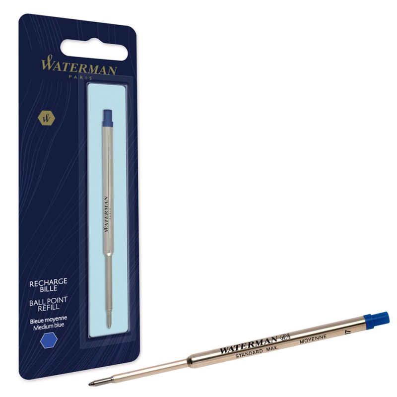WATERMAN recharge Maxima, noir, moyen, 165 mm
