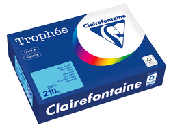 Clairefontaine multifunctioneel papier Trophée, A4, blauw, 250 vel