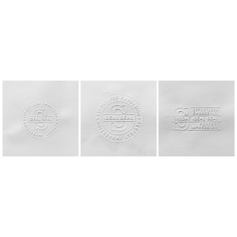 trodat ponsstempel IDEAL, zwart, 50×24 mm, instelbaar