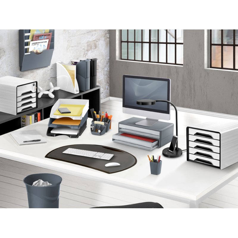 cep porte-documents mural ReCeption, A4, 6 compartiments, blanc