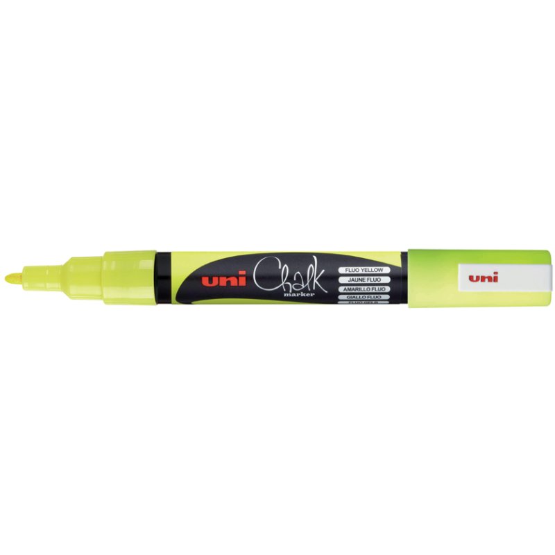 uni-ball krijtmarker PWE3MS, neongeel, 0,9-1,3 mm