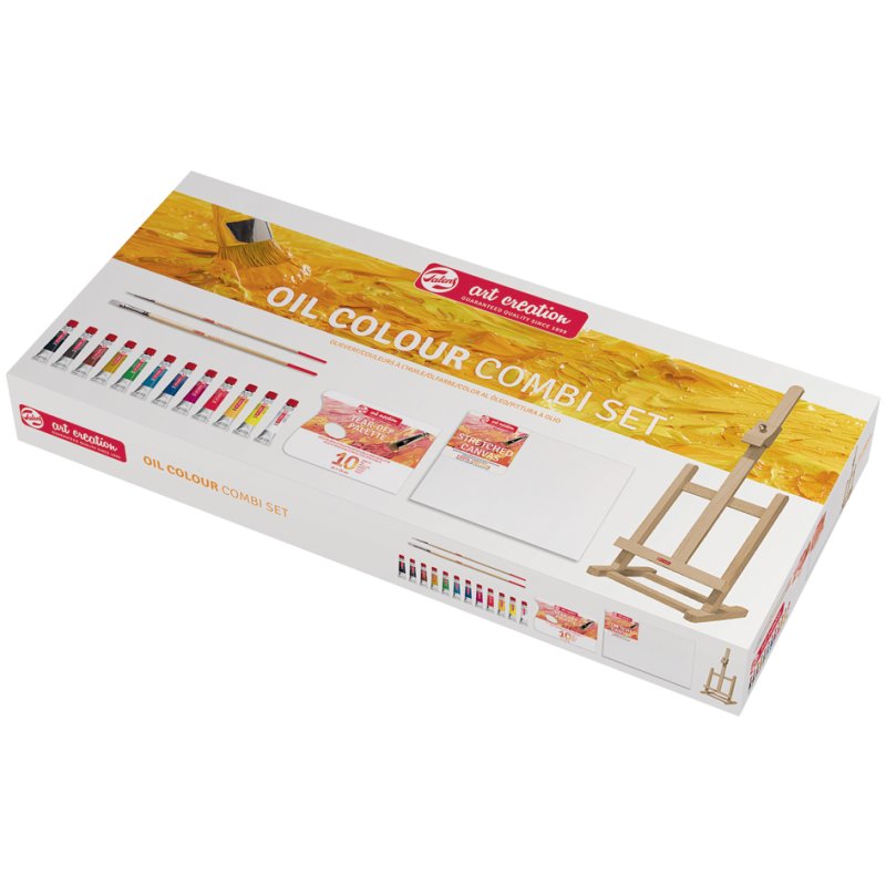 Royal Talens Art Creation oil paint set, 12 x 12 ml, complete with accessories