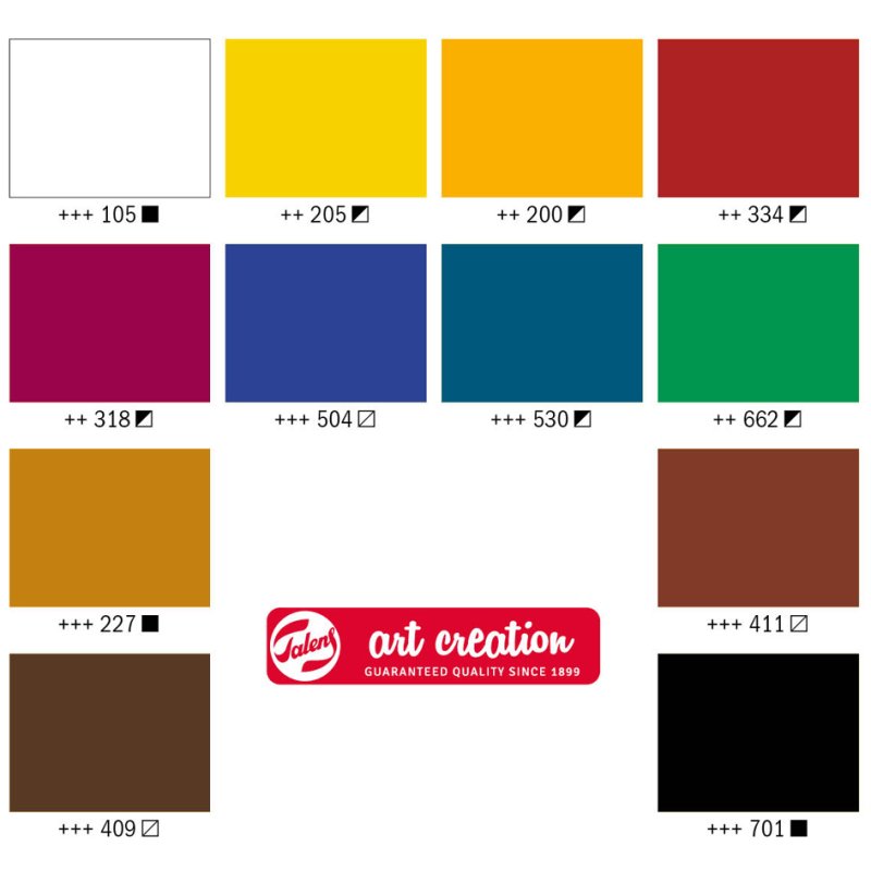 Royal Talens Art Creation oil paint set, 12 x 12 ml, complete with accessories