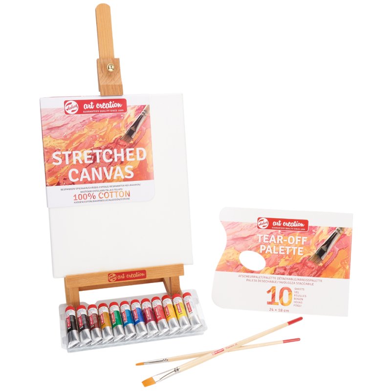 Royal Talens Art Creation oil paint set, 12 x 12 ml, complete with accessories