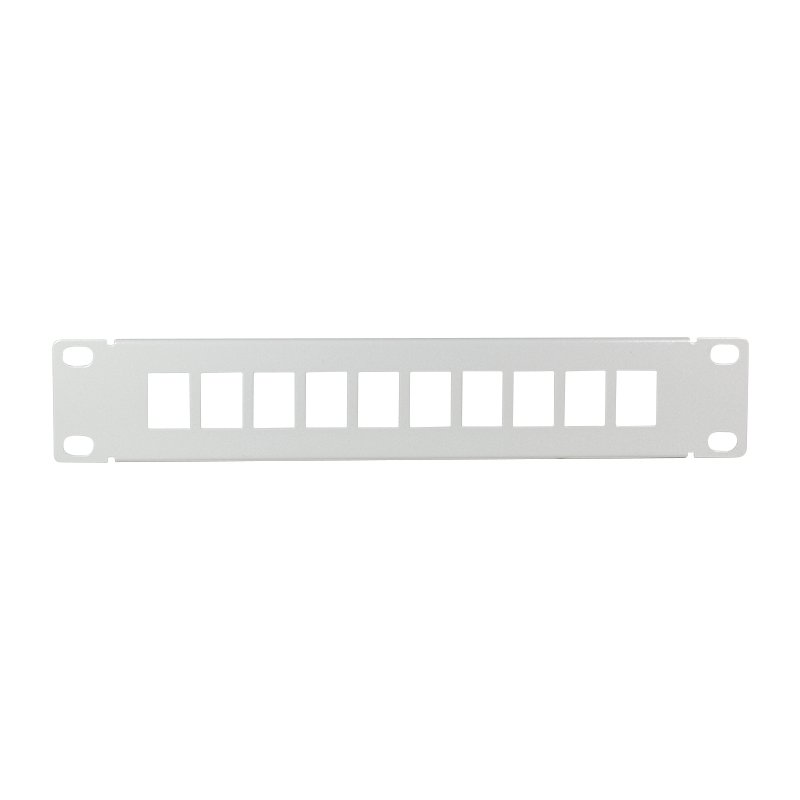 LogiLink Professional Panneau de brassage keystone 10", gris clair, RAL 7035