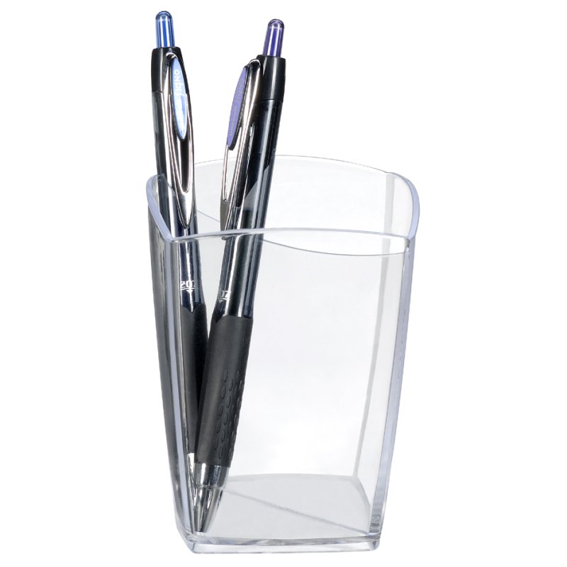 Cep porte-stylos CepPro, 2 compartiments, transparent, 74×74×95 mm