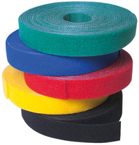 LogiLink klittenband, herbruikbaar, zwart, 20 mm × 10 m
