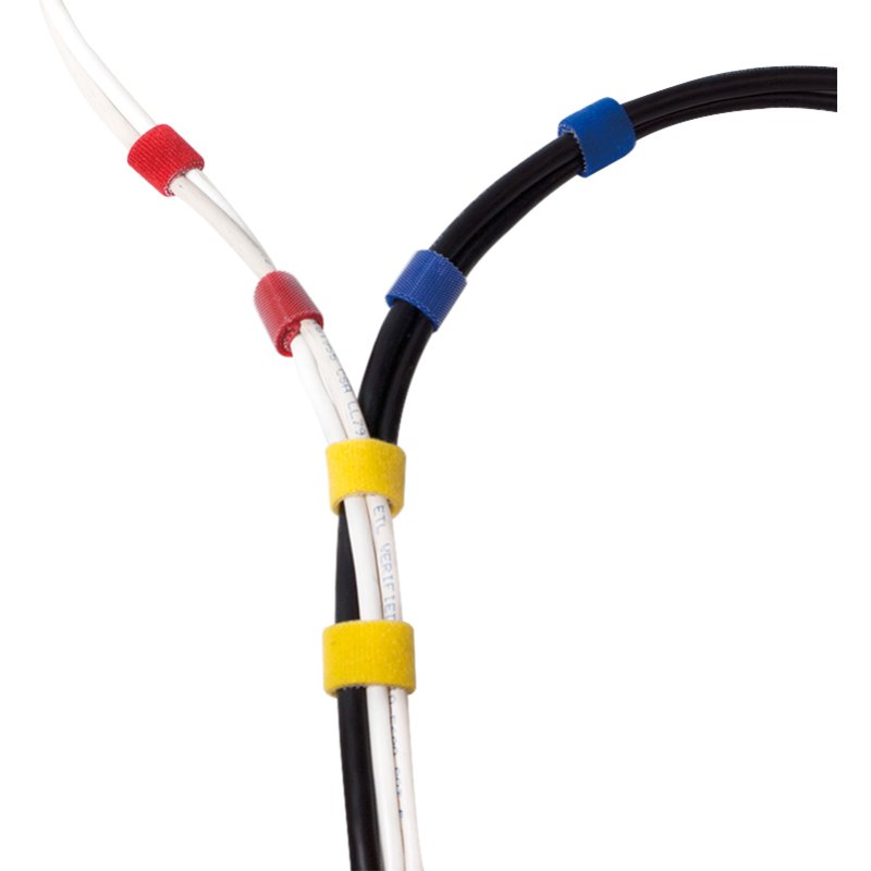 LogiLink Velcro adhésif, rouge, 16 mm × 4 m, réutilisable