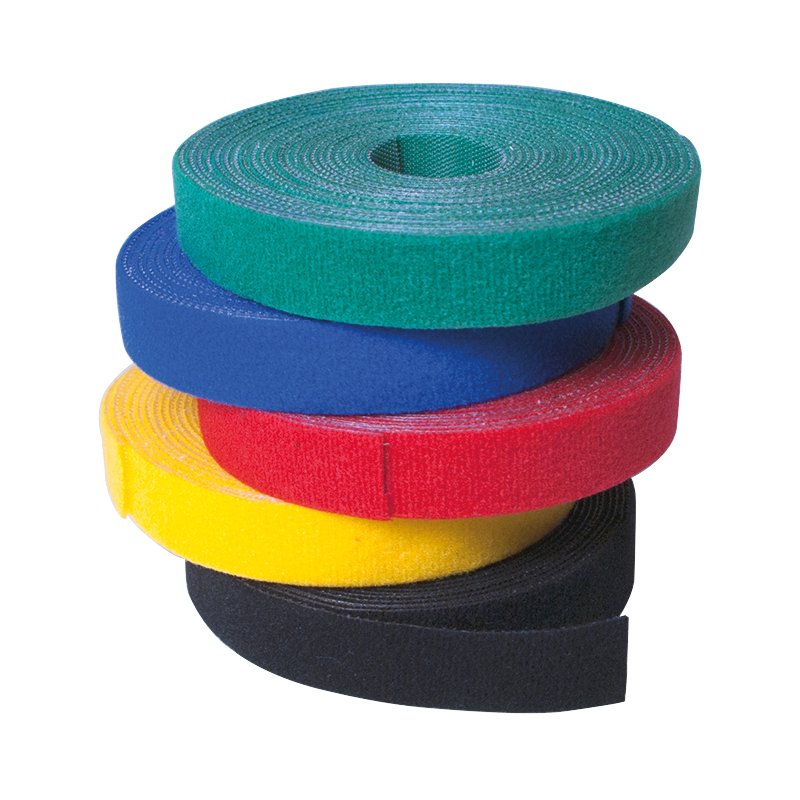 LogiLink Velcro adhésif, rouge, 16 mm × 4 m, réutilisable