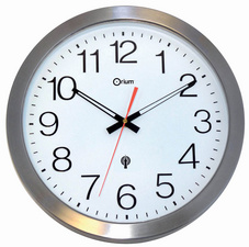 CEP Wall clock 11385, white dial, black numerals, 350 mm