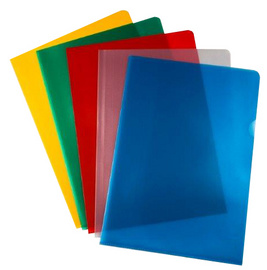 proOFFICE documenthoezen A4, PP-folie gestructureerd, rood, 100 stuks