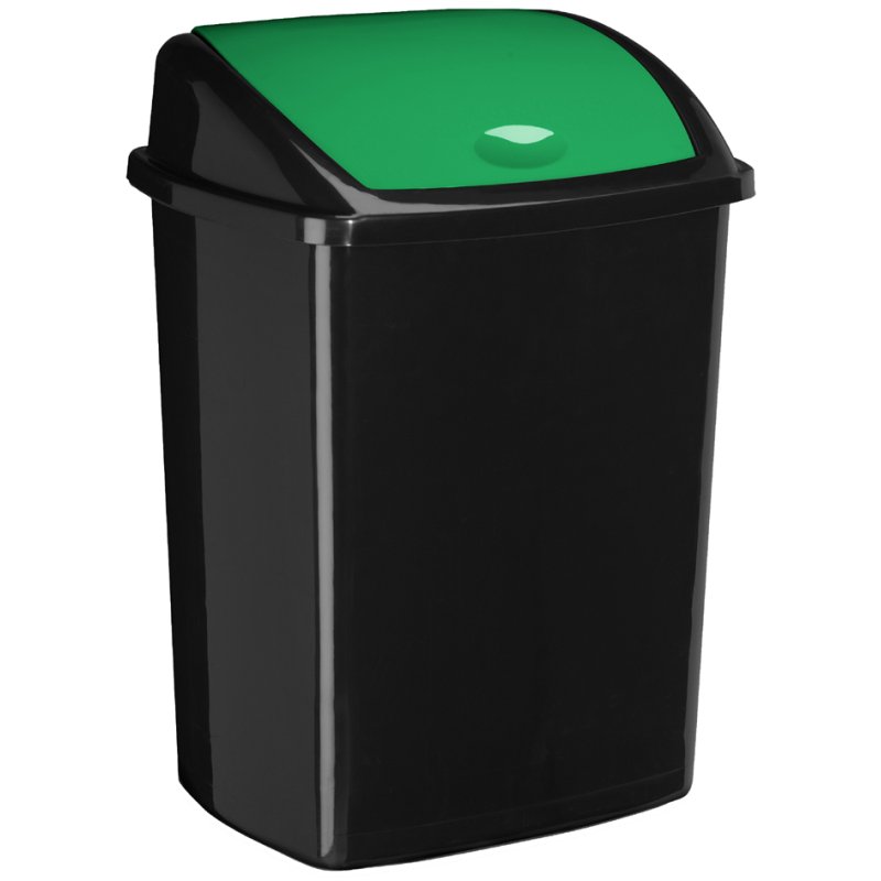 cep afvalbak ROSSIGNOL, inwerpklep, 50 liter, blauw