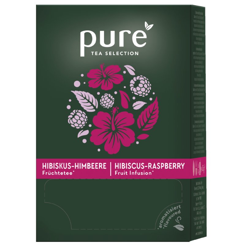 Tchibo PURE Tea fruit tea hibiscus raspberry, 25 tea bags