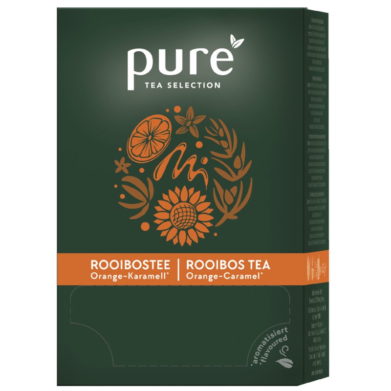 Tchibo PURE Tea rooibos thee, sinaasappel karamel, 25 theezakjes