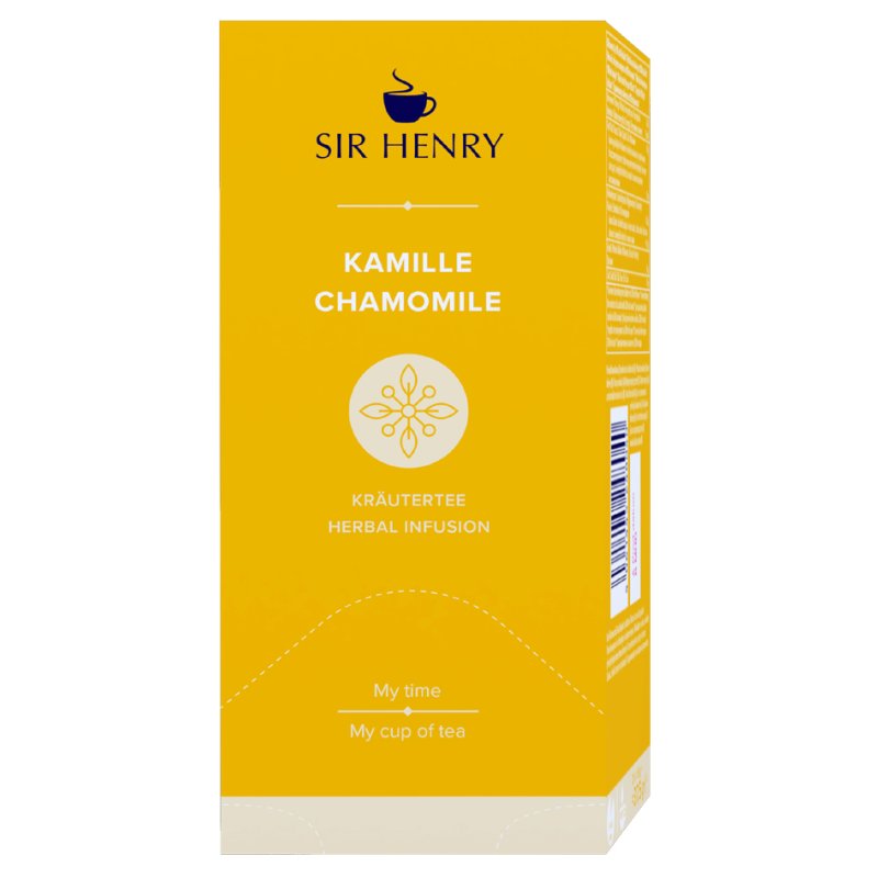 Tchibo Sir Henry camomille, 25 sachets de thé, scellé aromatique